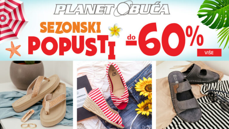 “PLANET OBUĆA ZENICA”: SEZONSKI POPUSTI DO 60 % NA SAV ASORTIMAN