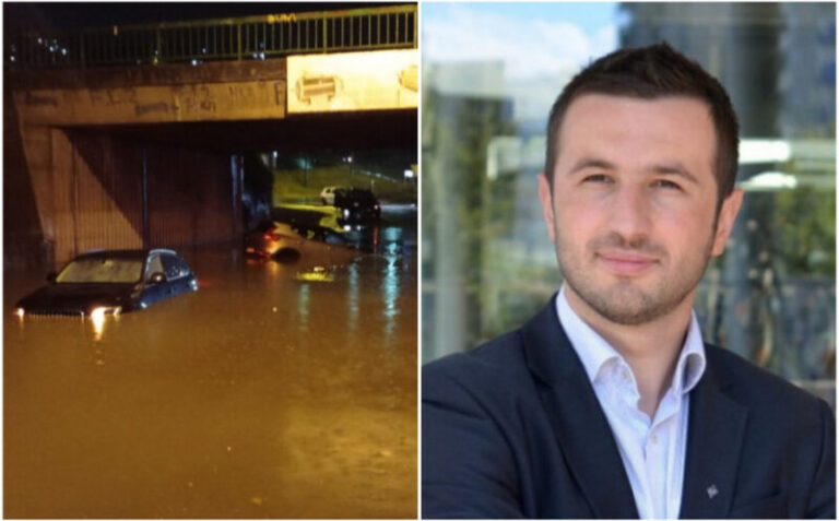Kad pumpe ispumpaju vodu, Efendić dijeli sliku na Facebook, a kad zaglave automobili, optuži Vladu KS