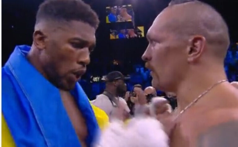 Ostavio ratnu opremu, ušao u ring i pobijedio: Dok je Ukrajinac slavio, Džošua napravio skandal
