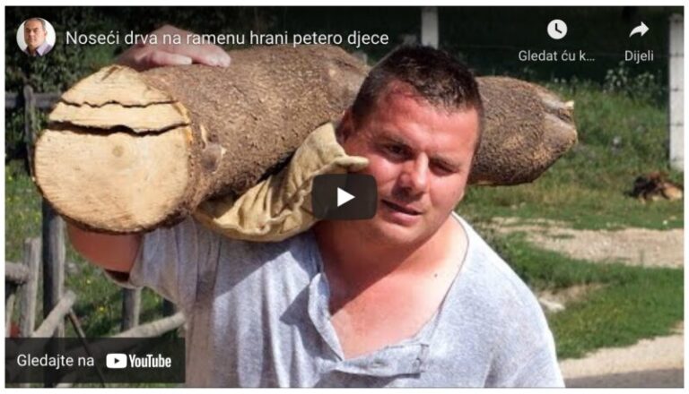 Priča iz Viteza: Noseći drva na ramenu hrani petero djece