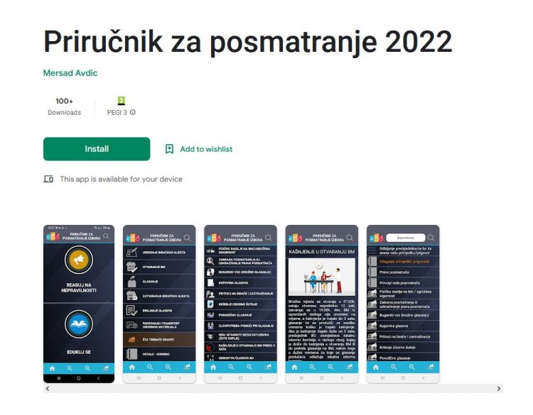 Mobilna aplikacija koju će građani moći koristiti na izborima