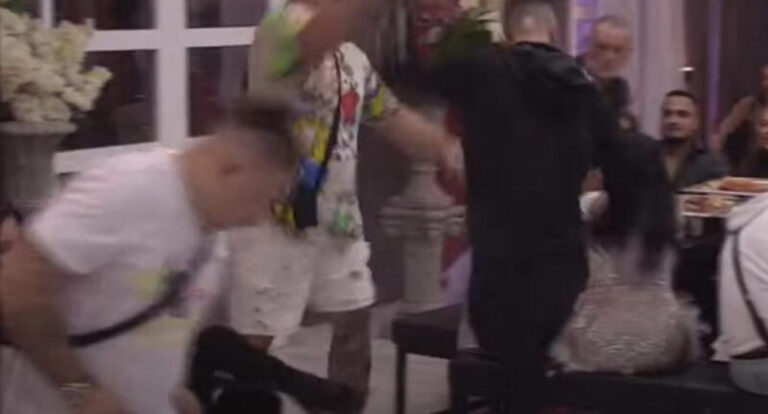 Odmah haos u Zadruzi: Kristijan Golubović napao Lil Broksa iz BiH, umazao ga salatom