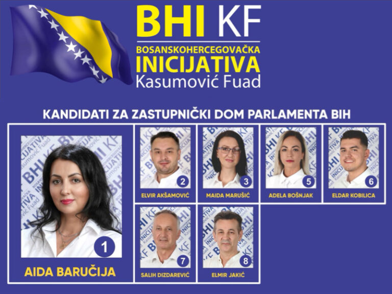 Kandidati BHI KF za Zastupnički dom Parlamenta BiH