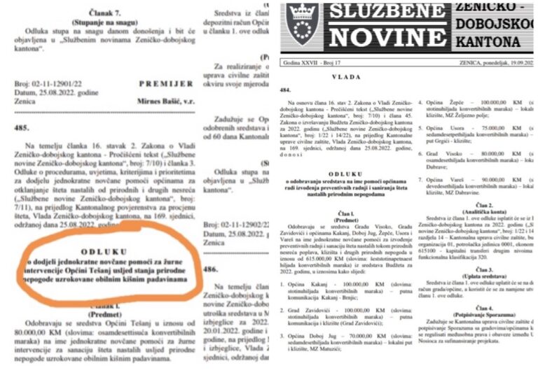 Novo kažnjavanje građana Zenice, zloupotreba budžetskog novca za kupovinu glasova