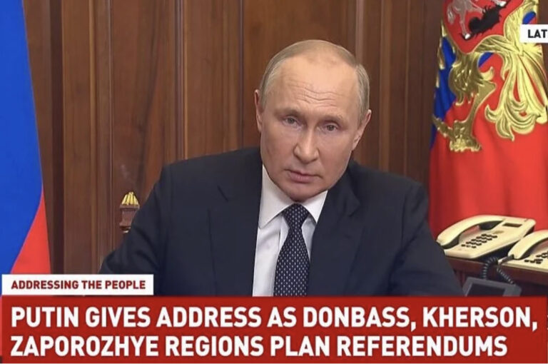Putin naredio djelimičnu mobilizaciju i podržao separatističke referendume u Ukrajini￼