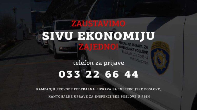 U FBiH u toku provođenje pojačanih inspekcijskih nadzora