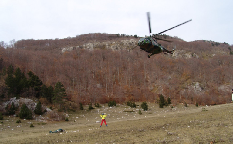 Na Prenju spašen unesrećeni planinar: U akciji učestvovalo 10 spasilaca i helikopter EUFOR-a