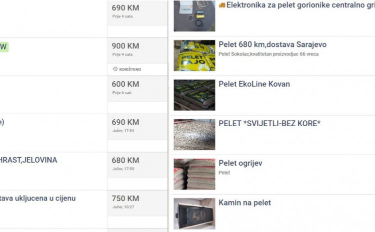 Pogledajte trenutne cijene peleta: Od subote se sve mijenja