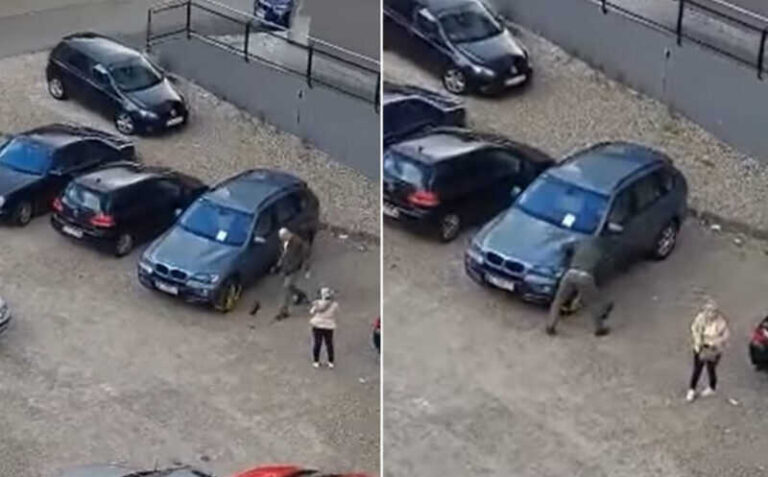 Došao u BiH iz Austrije i parkirao gdje ne treba: Stavili mu kandžu, on je polupao čekićem (VIDEO)
