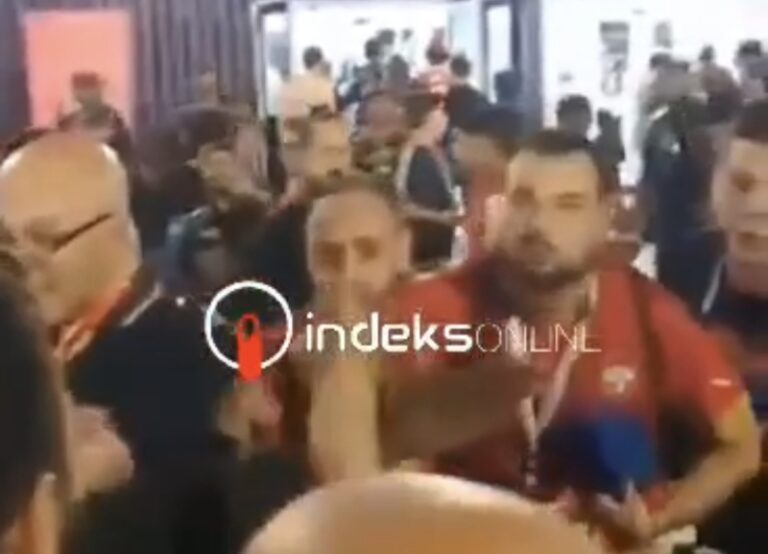 Pogledajte sukob srbijanskih i albanskih navijača u Kataru