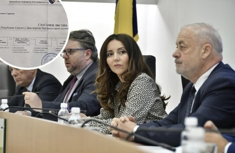 CIK ipak prihvatio sporni listić: O petom delegatu u Dom naroda iz RS-a će odlučiti žrijeb