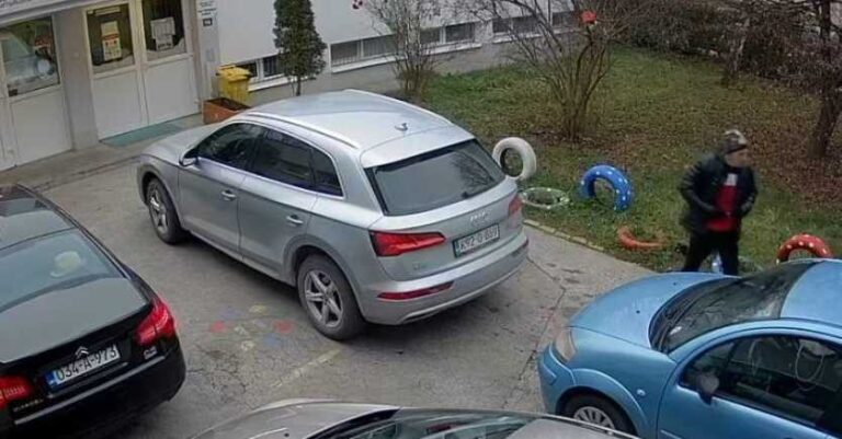 Muškarac ukrao torbu iz automobila (VIDEO)