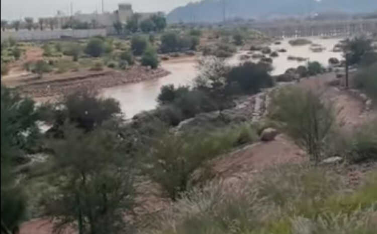 Nevjerovatni prizori nakon obilnih padavina: Dolinom Akik u Medini teče rijeka