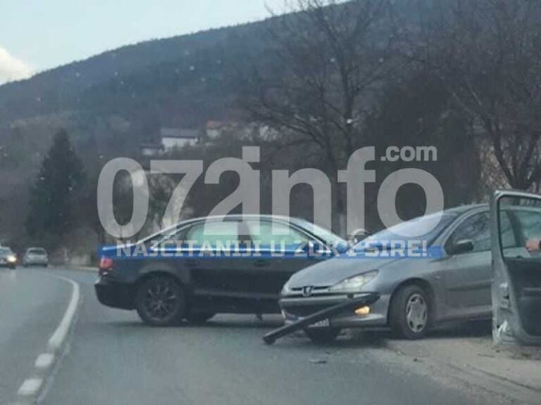 Teška nesreća u Zenici: Ima krvi i po cesti, povrijeđeni prevezen u bolnicu (FOTO)