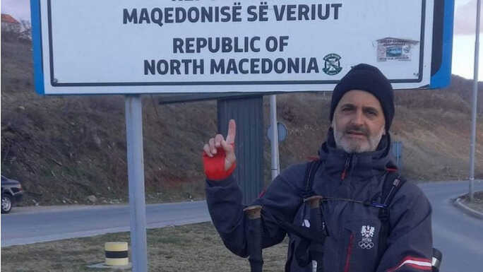 Enver Beganović je stigao u glavni grad Sj. Makedonije: Od granice do Skoplja je imao i društvo