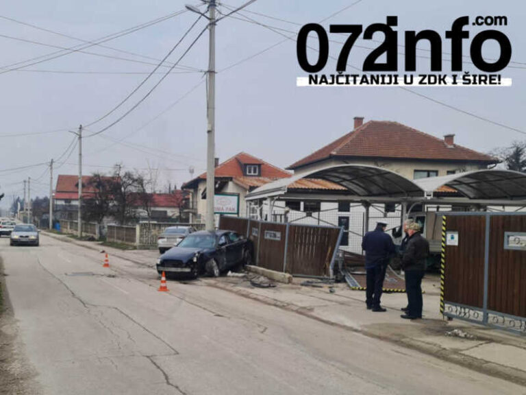 Nesreća u Lukovom polju: Audijem ‘pokupio’ privatnu ogradu, došla hitna odbio pomoć (FOTO)