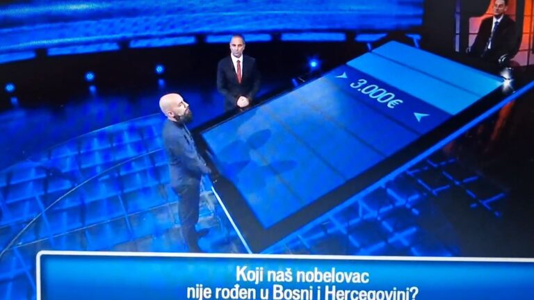 Popularni kviz iz Hrvatske na meti kritika: Postavili pitanje “Koji naš nobelovac nije rođen u BiH”