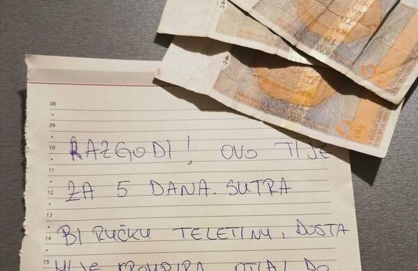 MUŽ MI JE OSTAVIO 30 MARAKA NA STOLU I OVU PORUKU: Kad sam pročitala šta trebam uraditi s parama, POČELA SAM SE TRESTI