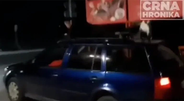 Nevjerovatna glupost: Mladića provozali na krovu automobila ispred džamije u BiH