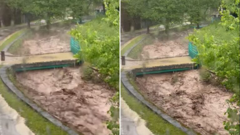 Zastrašujuće: Pogledajte nabujali potok nakon nevremena u BiH