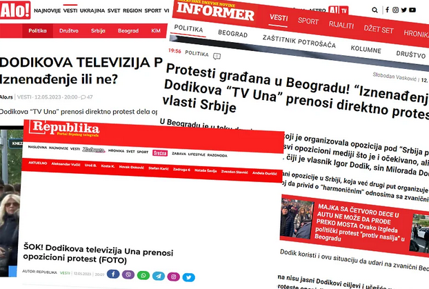 Vučićevi tabloidi opleli i po Dodiku zbog velikih protesta u Beogradu