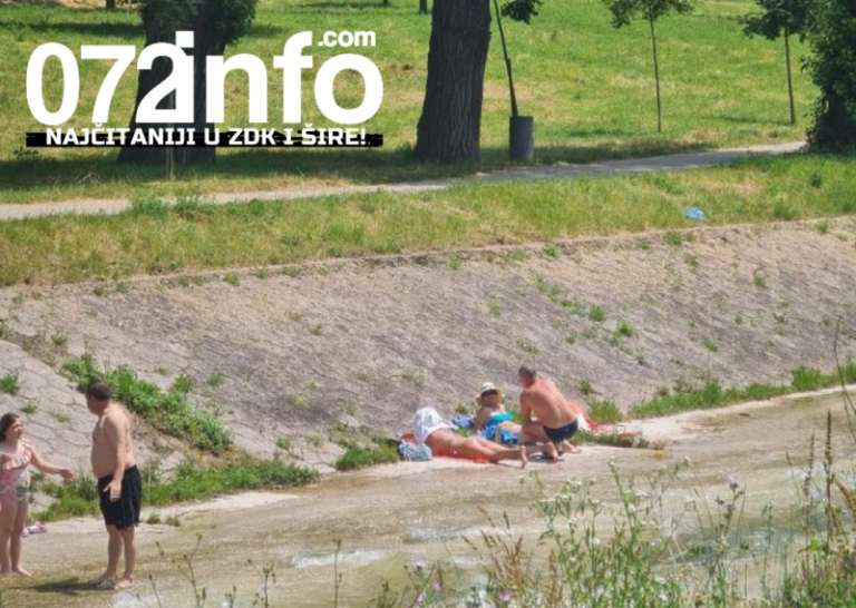Zeničani spas od visoka 33 stepena potražili kupajući se u Babinoj rijeci (FOTO)