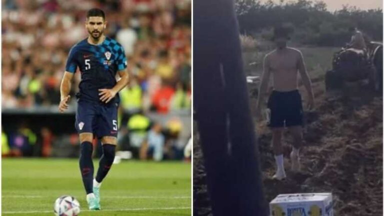 Igrao je za Hrvatsku u finalu Lige nacija, a danas je snimljen kako okopava krompir