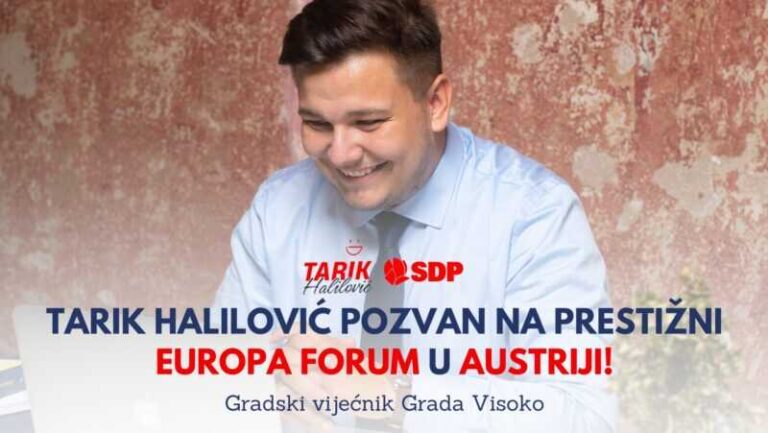 Tarik Halilović pozvan na prestižni Europa Forum Wachau