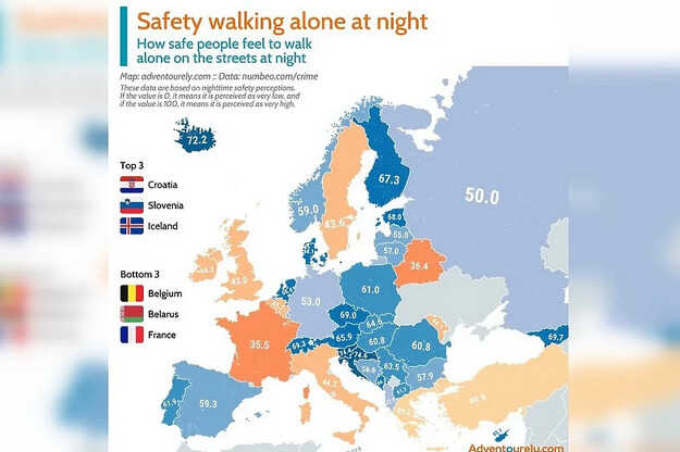 Koliko se ljudi osjećaju sigurni dok noću hodaju sami: Hrvatska vodeća, a gdje je BiH