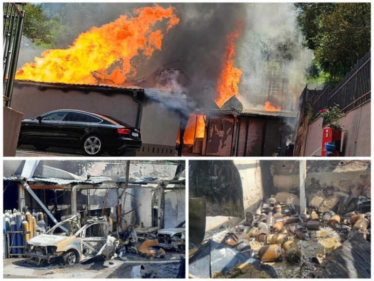 SPRIJEČENA KATASTROFA U ZENICI: Pogledajte fotografije današnjeg požara u firmi “Plin promet”