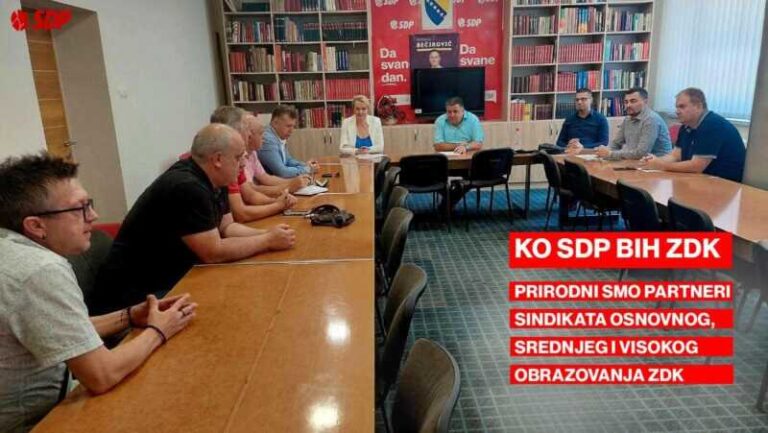 KO SDP ZDK: Konstruktivan i uspješan sastanak sa predstavnicima osnovanog, srednjeg i visokog obrazovanja ZDK