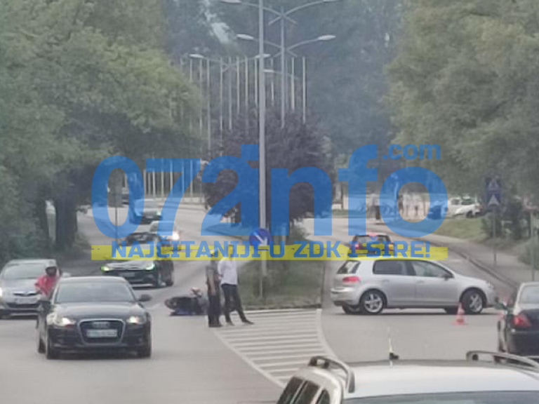 Saobraćajna nesreća u Zenici, policija na licu mjesta