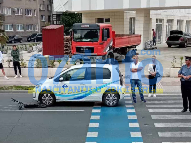 NESREĆA U ZENICI: Sudar električnog skutera i automobila