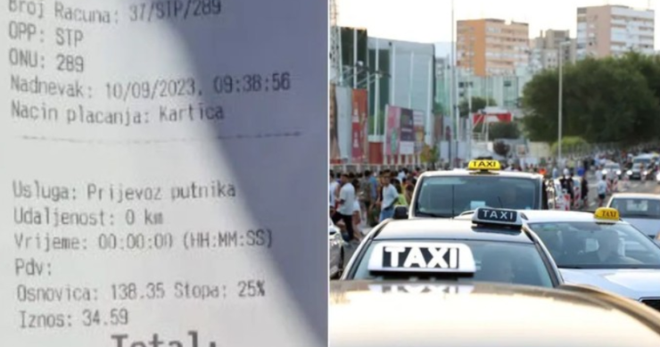Pogledajte račun za taksi u Splitu zbog kojeg je morala doći i policija: Cifra je suluda