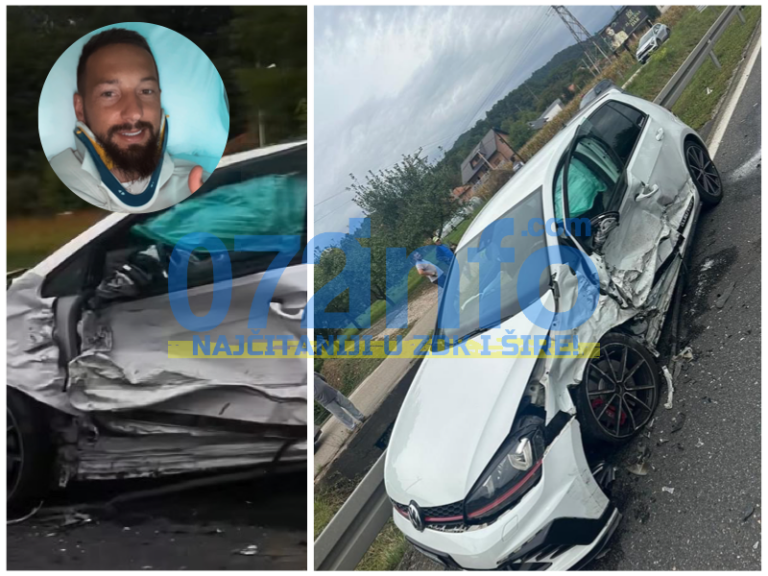 Dino Dizdarević nakon nesreće završio u KB Zenica: Ovo je prva fotografija iz bolnice (FOTO)