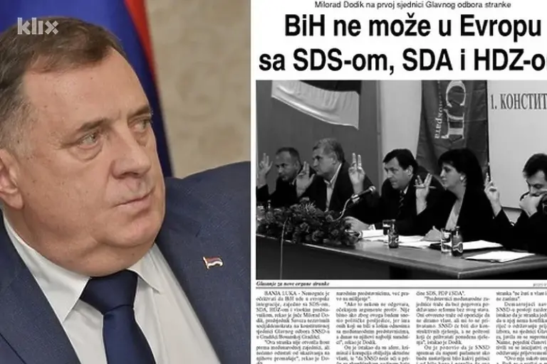 Kako je 2003. govorio Dodik: Sa SDA, SDS-om, HDZ-om i visokim predstavnikom se ne može u Evropu