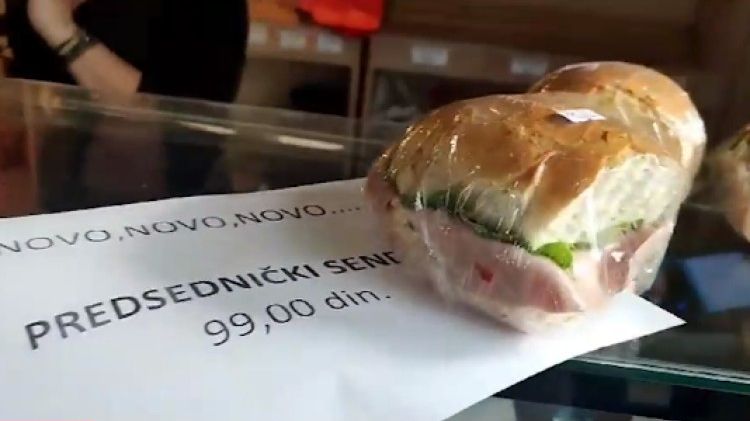 “Predsjednički sendvič” u srbijanskoj pekari ide kao halva