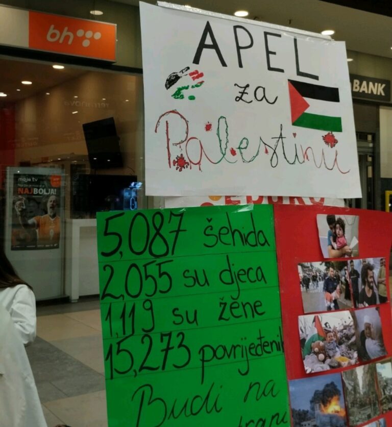 I OVO JE BiH: Učenici Medicinske škole Zenica za 10 sati skupili 7, 630 KM za narod Palestine