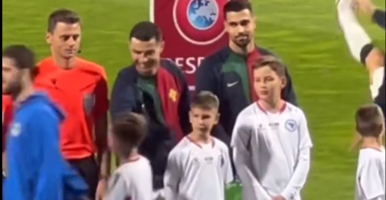 Snimak Ronalda i Pjanićevog sina prije utakmice u Zenici postao je hit i u Arabiji