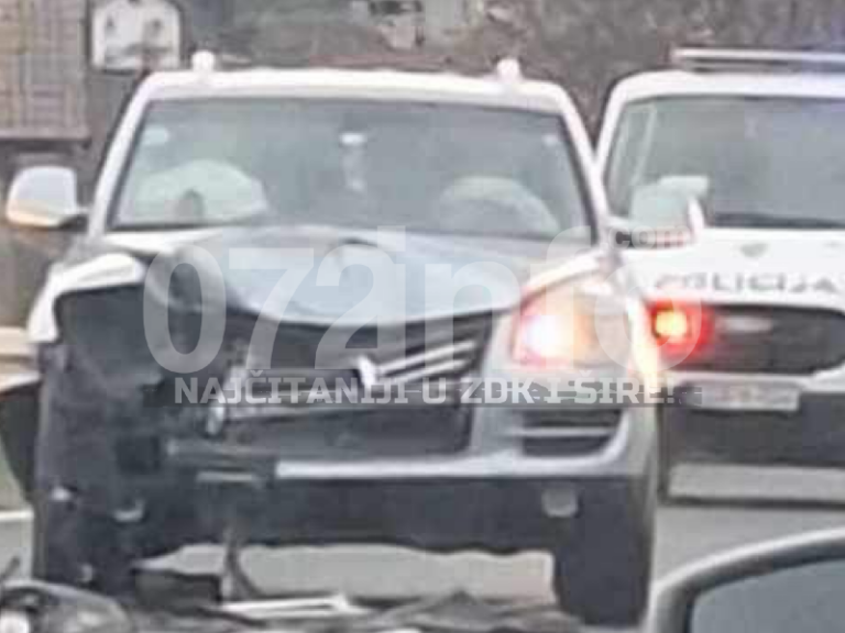 Saobraćajna nesreća na M-17, policija na licu mjesta