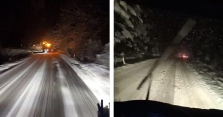 Snijeg u BiH napravio saobraćajni kolaps, dva putnička auta zatrpana u snijegu