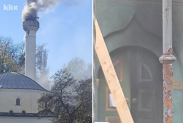Požar zahvatio džamiju u BiH, vatra uništila dio nacionalnog spomenika