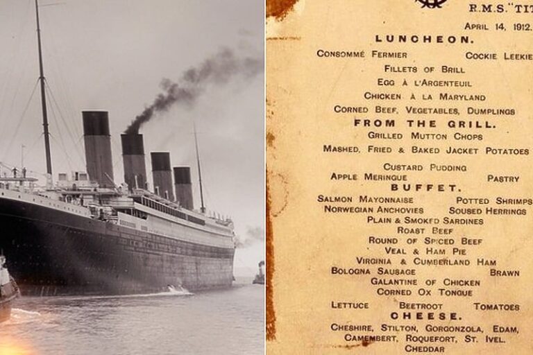 Jelovnik s Titanica prodat za 80.000 funti: Šta je bilo za večeru tri dana prije katastrofe?
