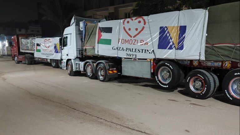 Prvi dio humanitarne pomoći iz BiH krenuo ka Gazi