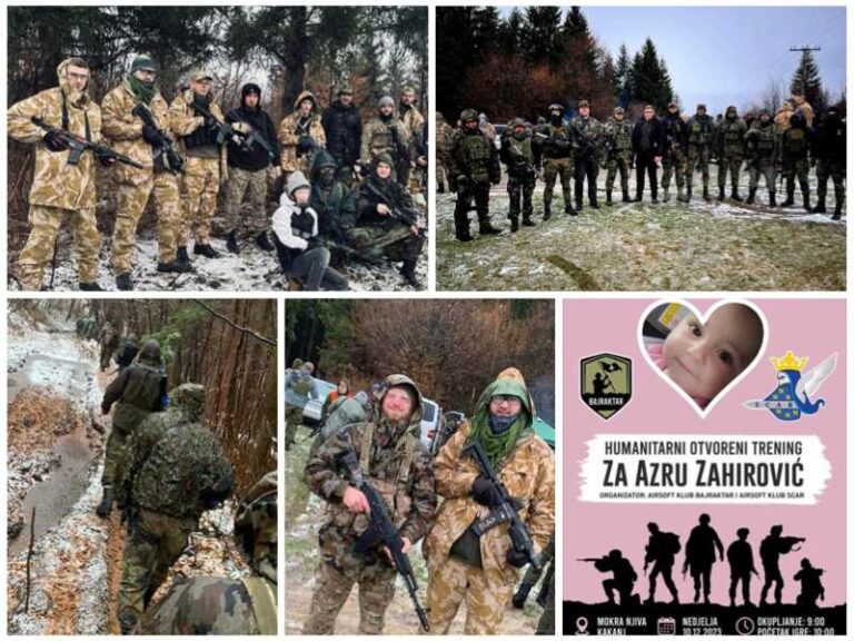BRAVO: Airsorf klubovi trenirali i prikupili 4.350 KM za malenu Azru iz Kaknja