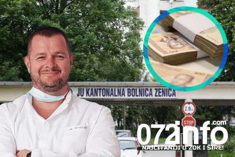 ODLIČNE VIJESTI: Direktor Zulović potpisao, sutra isplata novčane pomoći za sve zaposlene u zeničkoj bolnici