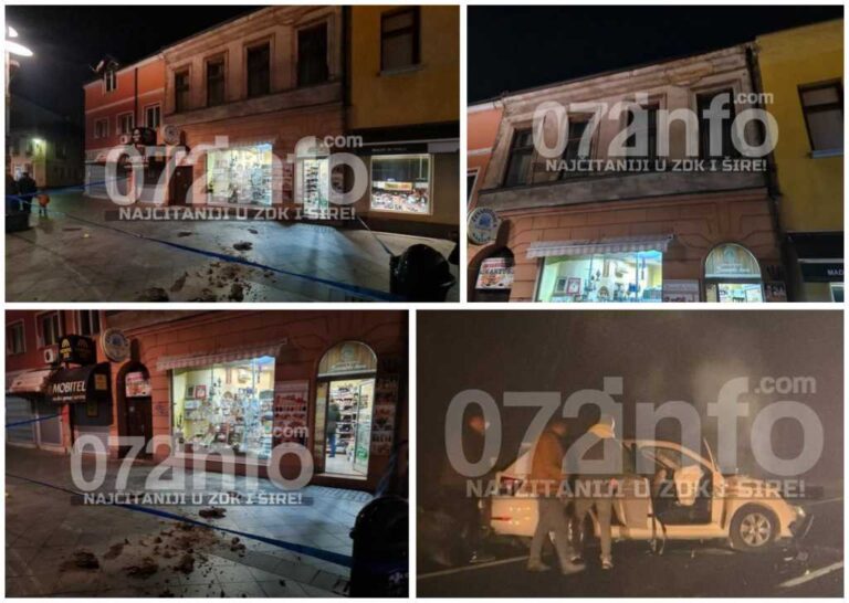 Iz zeničke policije za “072info”: Oštećeni objekti, automobili, jedna osoba povrijeđena