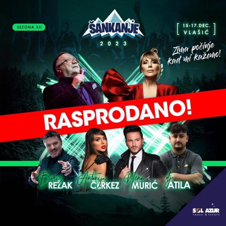 Odbrojavaju se sati do početka Šankanja na Vlašiću: Večeras koncert Bešlića, sutra nastupa Lepa Brena