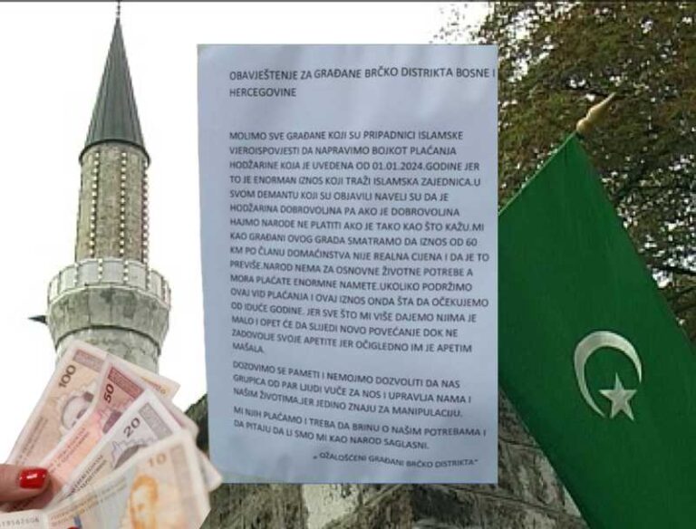 SRAMOTNO: Neko polijepio plakate po gradu gdje piše da se traži bojkot plaćanja hodžarina