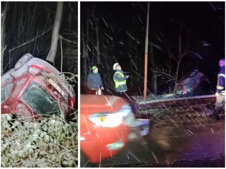 NESREĆA NA SMETOVIMA: U prevrtanju automobila jedna osoba povrijeđena 